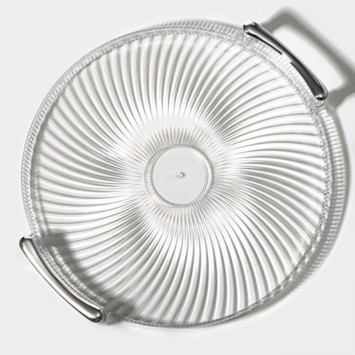 Диспенсер для напитков вращающийся Доляна, 4 отделения 1.6 л, 4 стакана 350 мл, белый