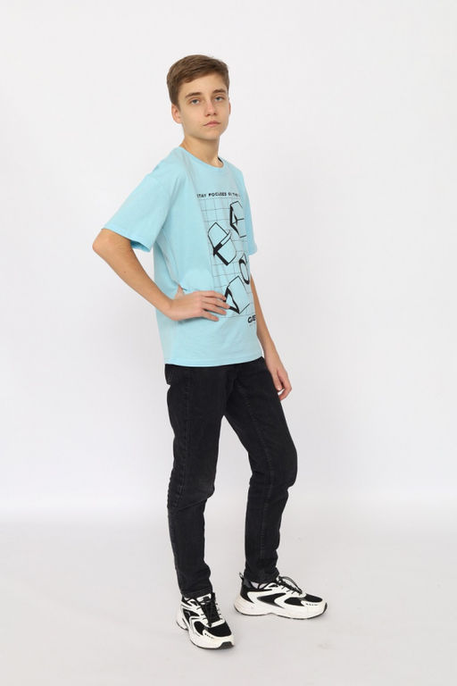CRB wear/ CSJB 63801-43-404 Футболка для мальчика,голубой/Ex.Cherubino  фото 2