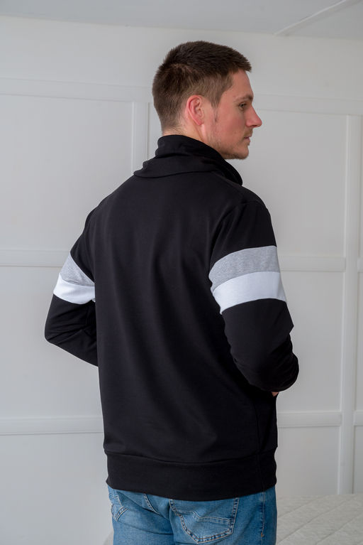 Толстовка мужская из футера Оскар черный - Амадэль фото 9