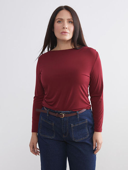 Kay?k Yaka B?zg?l? Bluz