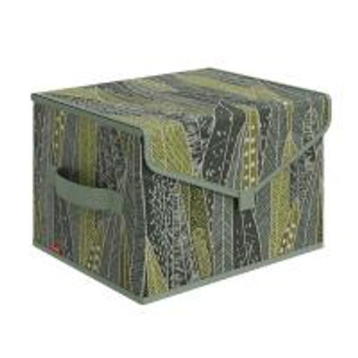 VAL GR-BOX-TS Короб стеллажный с крышкой, малый, 30*25*20 см, GREEN, шт