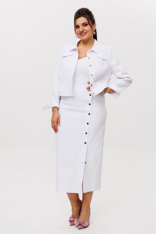 Жакет ANELLI 717 чистый белый  фото 3