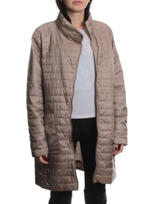 K-532 BEIGE Куртка демисезонная стеганая женская (70 гр. холлофайбер) - Fashion фото 6
