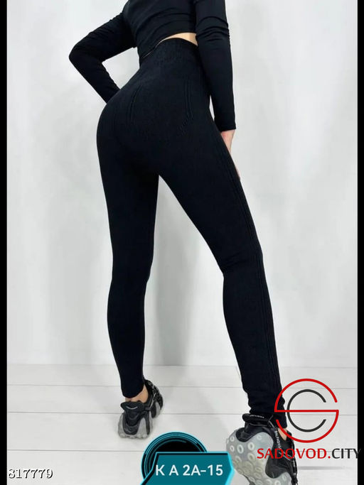 Бесшовные леггинсы под джинсы с мехом