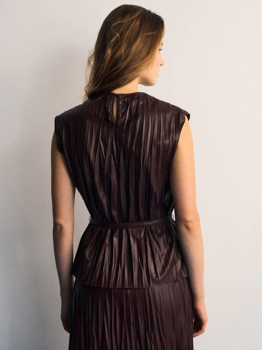 Блуза из искуственной кожи / Zarina