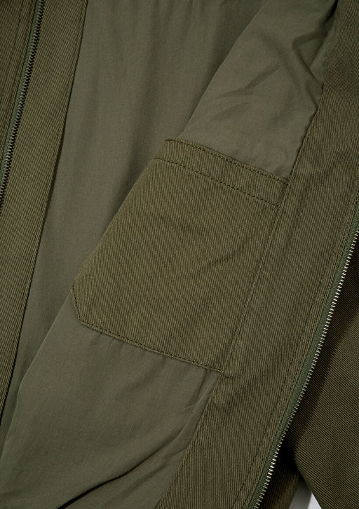 Cep Detayl? Haki Bomber Ceket - Mavi фото 8