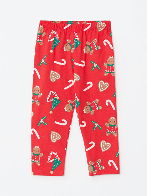 Polo Yaka Uzun Kollu Y?lba?? Temal? K?z Bebek Pijama Tak?m? - Waikiki фото 3