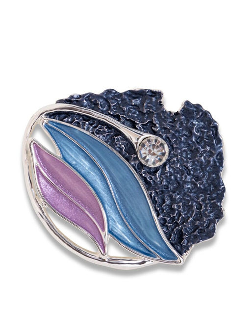 Брошь на магните абстрактной формы металлическая - Модные истории фото 3