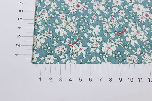 Штапель Малика цв.бирюзово-зеленый винтаж-2, СОРТ2, ш.1.42м, вискоза-100%, 90гр/м.кв - Купава фото 5