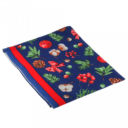 Салфетка хозяйственная 50х60см Зимнее чудо, вафельное полотно, хлопок 100%, плотность 245г/м2, без упаковки, Домашняя мода (Россия)  фото 6