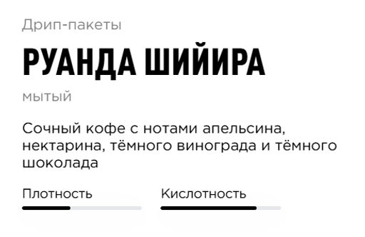 Дрип-пакеты Руанда Шийира - Tasty coffee фото 2