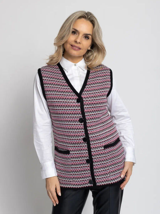 Жилет В 2367/бордовый