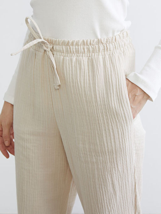 Beli Lastikli Havu? Kesim Kad?n M?slin Pantolon