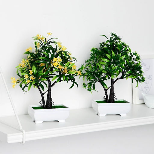 Бонсай искусственный в горшке «Деревце яркое», 10×20 см, МИКС