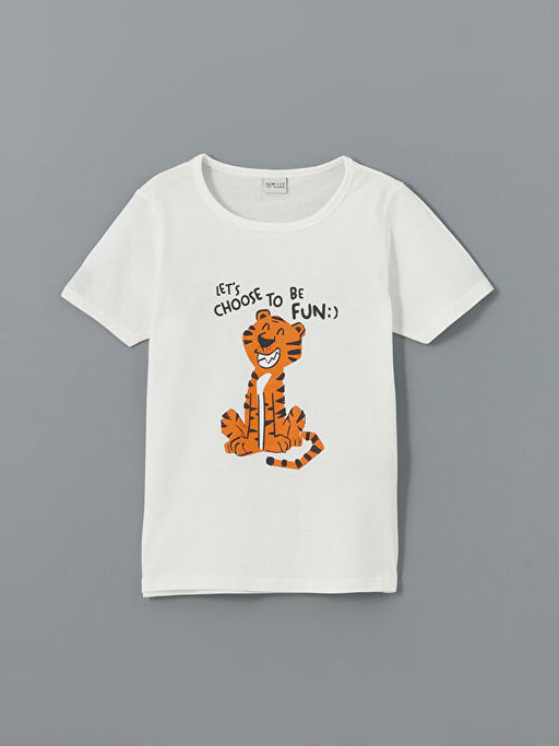 Bisiklet Yaka Erkek ?ocuk ?ortlu Pijama Tak?m?