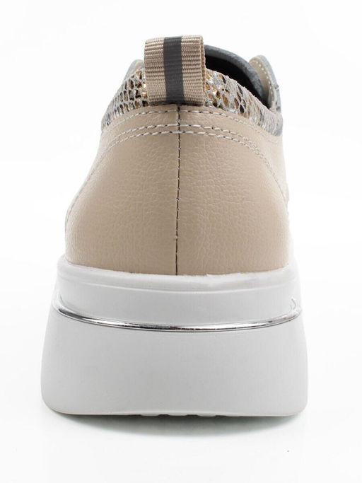 03-C929-2A BEIGE Полуботинки летние женские (натуральная кожа)