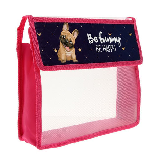 Папка для тетрадей, А5, пластиковая, 23×19×5 см «Бульдог»