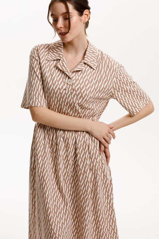 ЕВТ 5071/бежевые мини косы платье жен