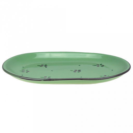 Блюдо керамическое 31х22х2,5см "Можжевельник", овал (Россия)