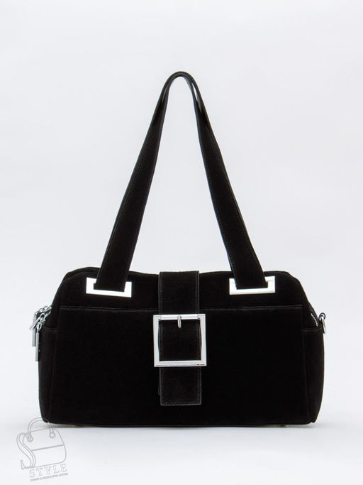 Сумка женская кожаная 0873CF black  Polina&Eiterou