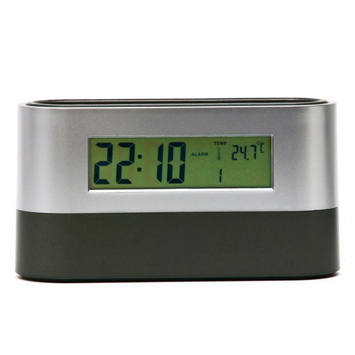 Часы электронные настольные, календарь, будильник, термометр, органайзер, 15.1×4.7 см, от батареек 2×ААА
