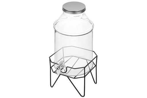 Диспенсер для холодных напитков с краном 6 л 24*19*33 см Glaskraft на мет.подст. - Elan gallery фото 10