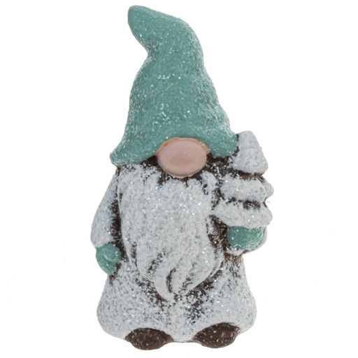 Фигурка декоративная "Снеговик" / "Дед Мороз" (блок 24шт), L4 W3 H7 см, 4в.