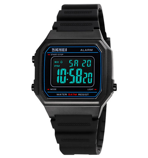 Часы наручные Skmei мужские электронные спортивные 1698black-black