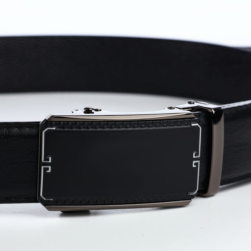 Ремень мужской, 120×3.6 см, регулируемая длина, пряжка автомат, чёрный