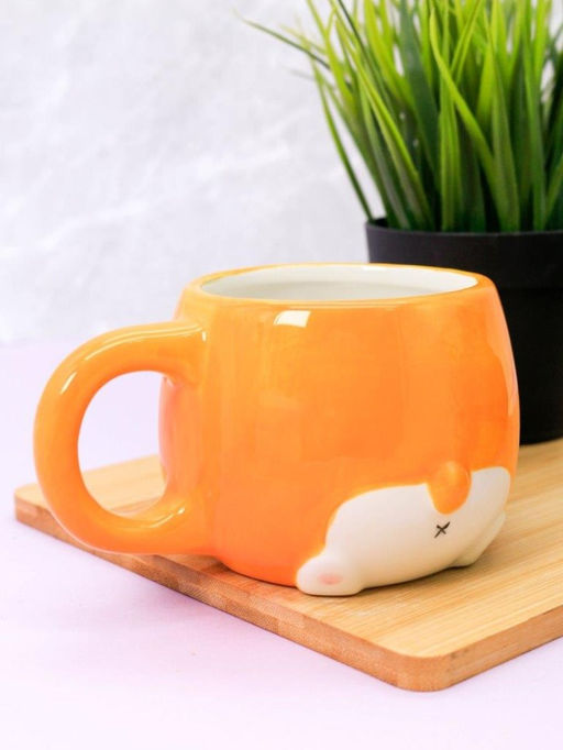 Кружка керамическая Corgi, orange, 450 мл