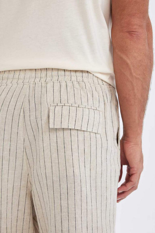 Шорты-бермуды из смесового льна Relax Fit - Defacto фото 6