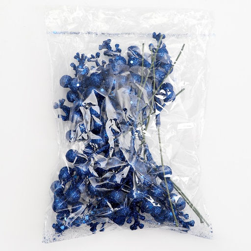 Цена за 10 шт. Ягоды для декора, синие, 4.5×4.5×20 см