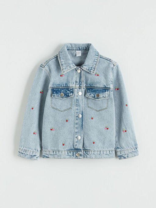 Nak??l? K?z ?ocuk Jean Ceket