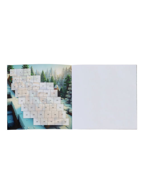 Новогодний набор «Кубический сюрприз», 4 книги + плакат, 3Д наклейки, очки, свечка, фигурки