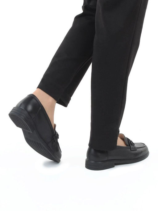 06-DEB33-1 BLACK Туфли женские (натуральная кожа)