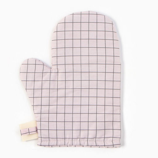 Варежка-прихватка Этель Клетка 20х28 см, 80% хл, 20% пэ, сатин 110 г/м2  фото 4