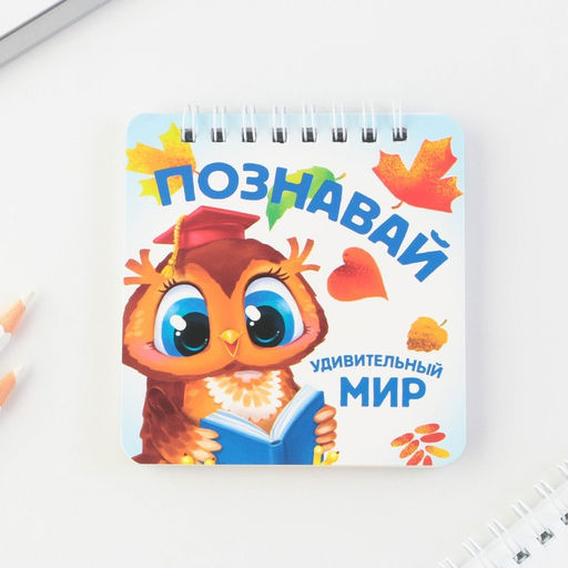 Подарочный набор, блокнот 48 листов + ручка «Познавай удивительный мир»
