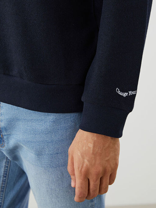 Bisiklet Yaka Erkek Triko Kazak