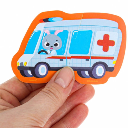 Пазлы мягкие для малышей Крошка Я «Транспорт», 5 пазлов, от 1 года