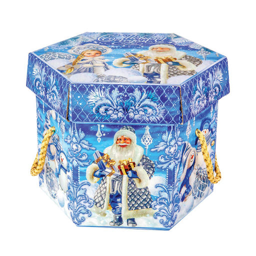 Сладкий новогодний подарок Шестигранник