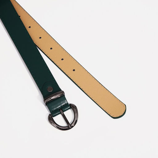 Ремень женский, ширина 2.7 см, винт, пряжка металл, цвет зелёный - Simaland фото 2