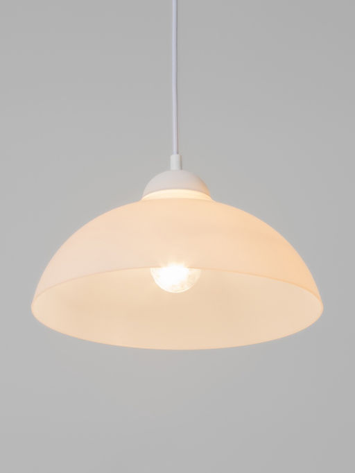 Светильник подвесной «Хоста», 1×15 Вт, Е27, 29×29×13(74) см, белый