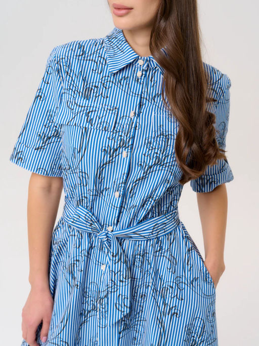 Платье женское 12421-35038 multicolor-blue
