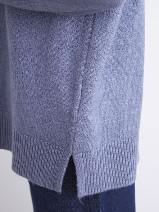 Bisiklet Yaka Oversize Kad?n Triko Tunik