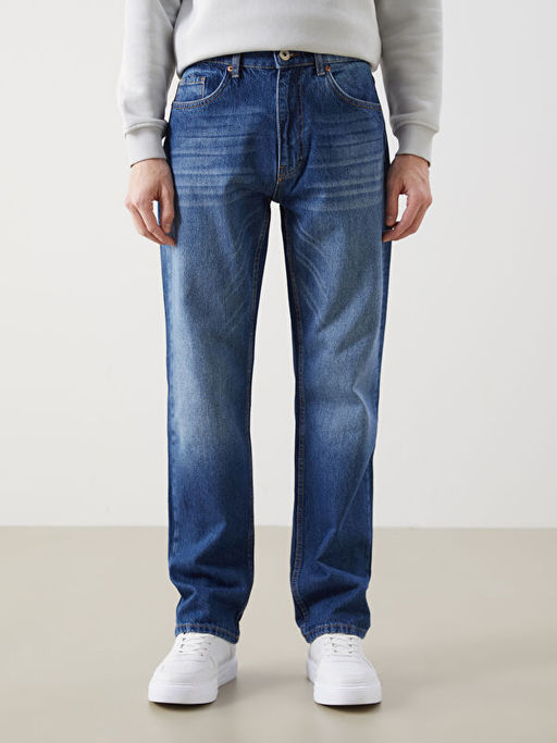 Loose Fit Erkek Jean Pantolon
