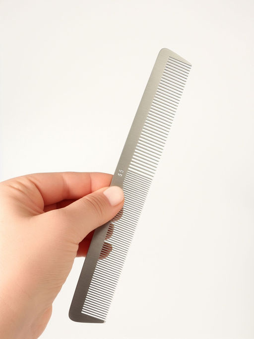 Расчёска комбинированная, металлическая, 21.5×3 см