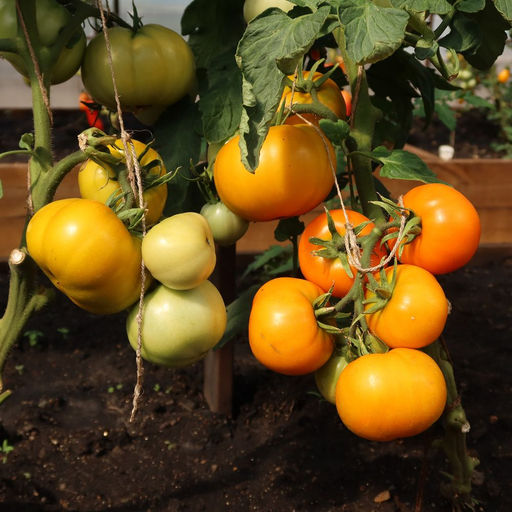 Томат ЯНТАРНЫЙ МЁД Весь увешан плодами! Находка для гурмана! Крупные, мясистые, золотисто-янтарные плоды! Медовый аромат! - Уральский дачник фото 2