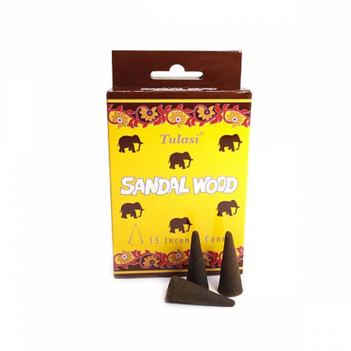 Благовония конусы Sarathi Cones Sandalwood сандал уп-12шт