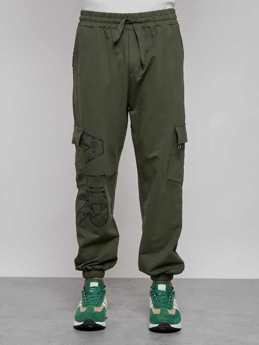Брюки джоггеры спортивны мужские цвета хаки 12918Kh - Mtforce фото 9
