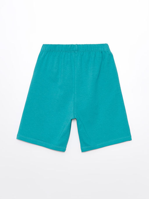 Beli Lastikli Bask?l? Erkek ?ocuk Pijama ?ort - Waikiki фото 2